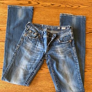 Size 25 miss me boot cut jeans
